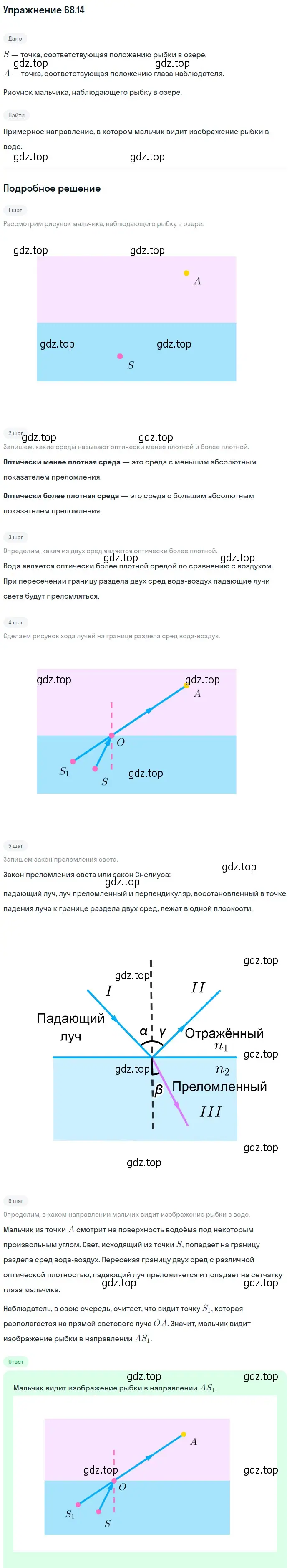 Решение номер 68.14 (страница 232) гдз по физике 7-9 класс Лукашик, Иванова, сборник задач