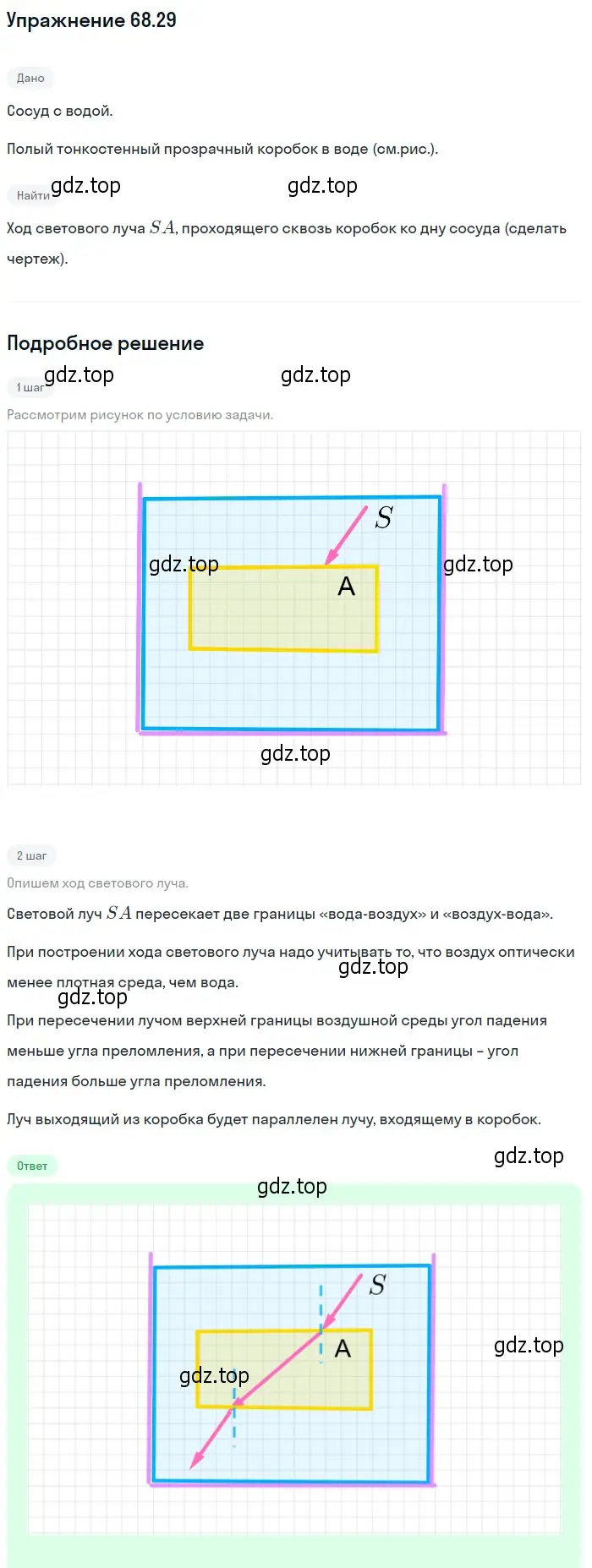 Решение номер 68.29 (страница 234) гдз по физике 7-9 класс Лукашик, Иванова, сборник задач