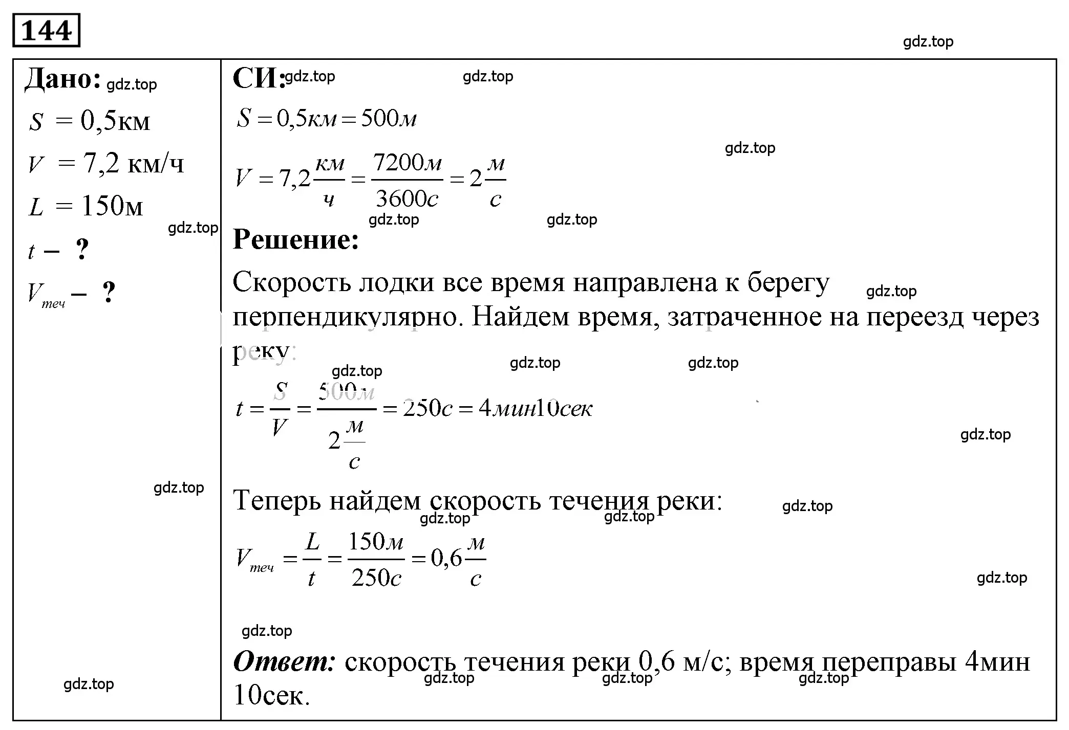 Решение 4. номер 7.38 (страница 22) гдз по физике 7-9 класс Лукашик, Иванова, сборник задач