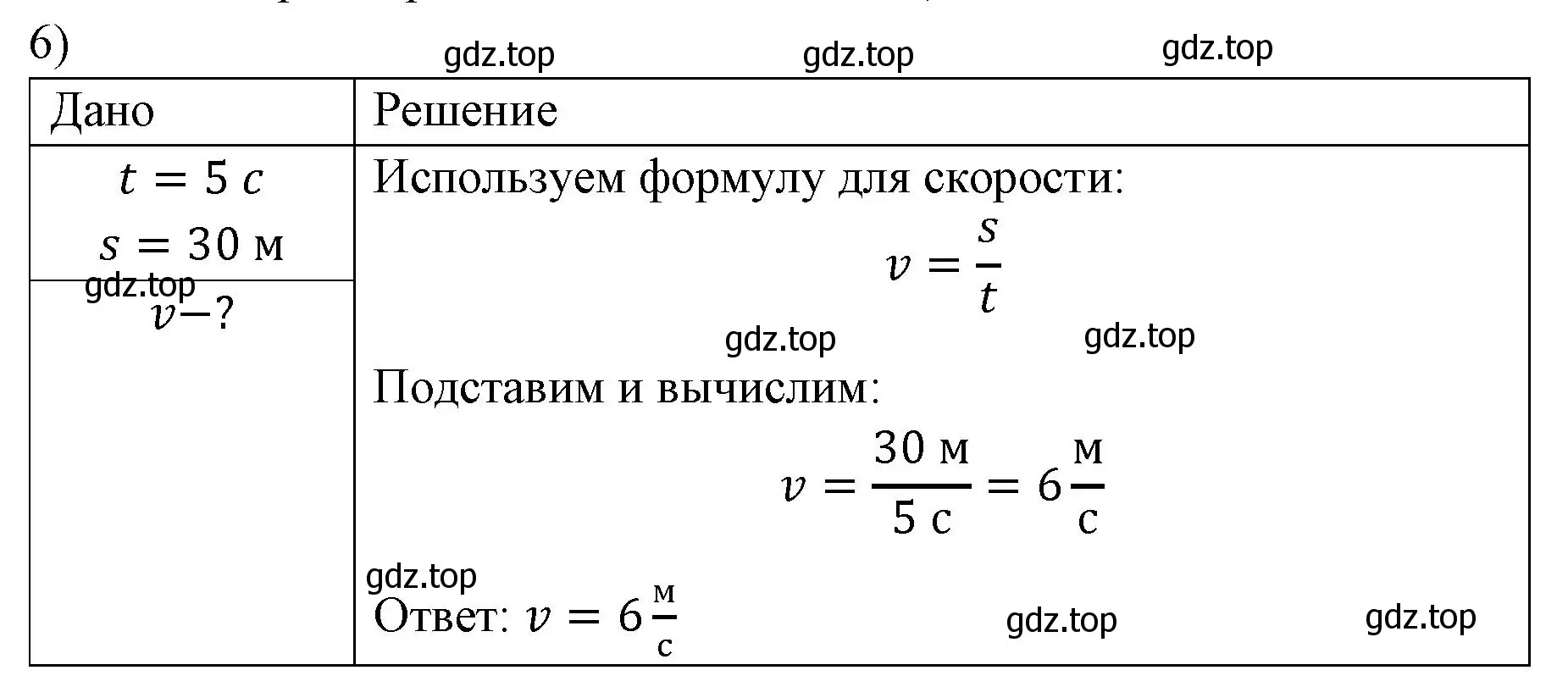 Решение номер 6 (страница 55) гдз по физике 7 класс Перышкин, Иванов, учебник