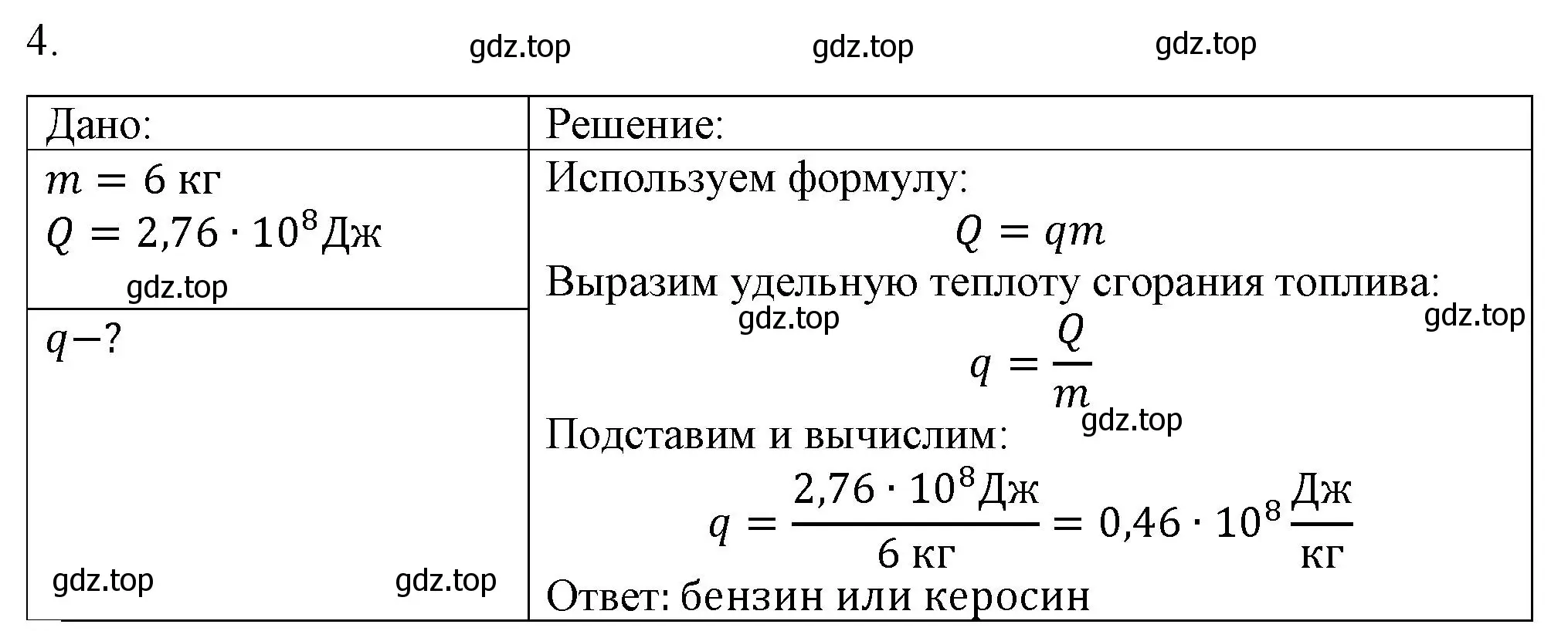 Решение номер 4 (страница 51) гдз по физике 8 класс Перышкин, Иванов, учебник