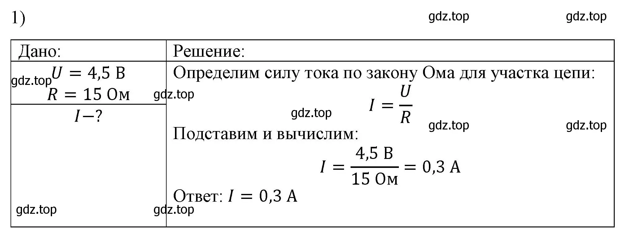 Решение номер 1 (страница 151) гдз по физике 8 класс Перышкин, Иванов, учебник