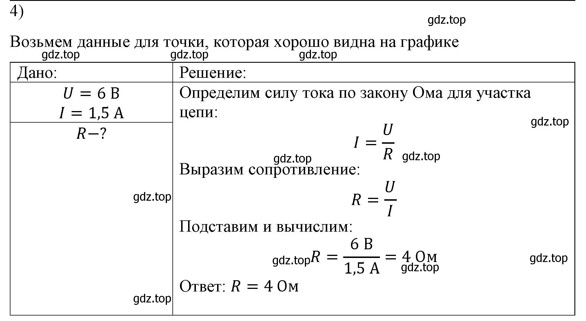 Решение номер 4 (страница 151) гдз по физике 8 класс Перышкин, Иванов, учебник