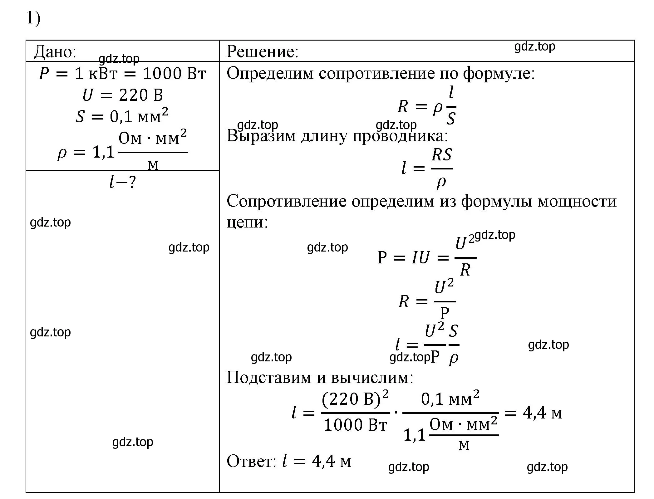 Решение номер 1 (страница 181) гдз по физике 8 класс Перышкин, Иванов, учебник