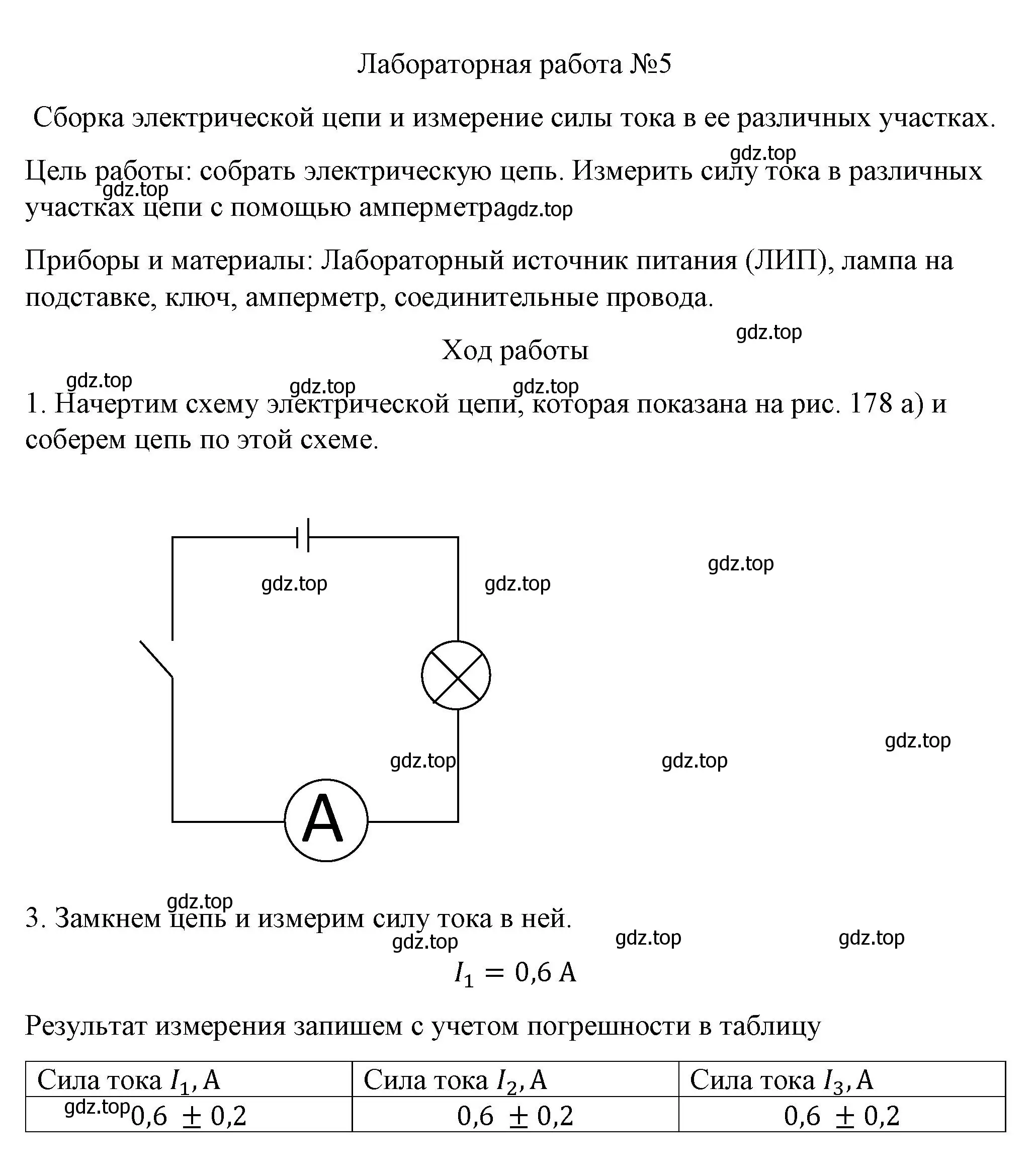 Решение  Лабораторная работа №5 (страница 233) гдз по физике 8 класс Перышкин, Иванов, учебник