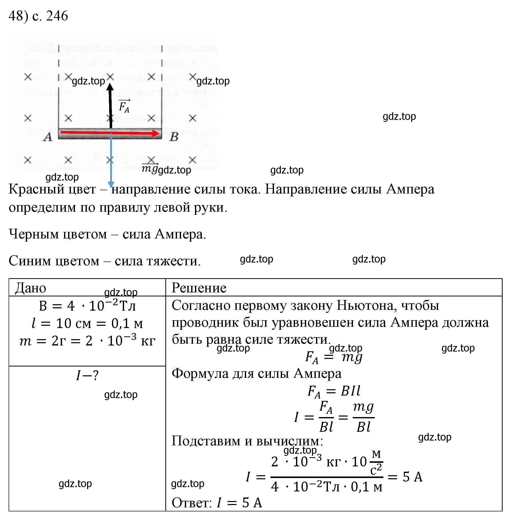 Решение номер 48 (страница 246) гдз по физике 8 класс Перышкин, Иванов, учебник