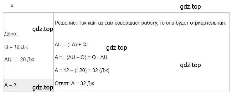 Решение 2. номер 4 (страница 54) гдз по физике 8 класс Перышкин, Иванов, учебник