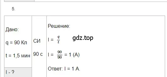 Решение 2. номер 5 (страница 143) гдз по физике 8 класс Перышкин, Иванов, учебник