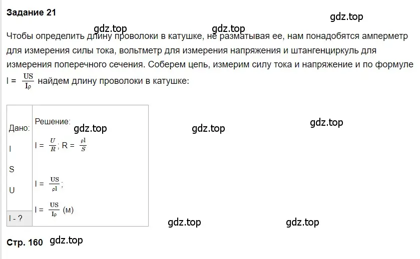 Решение 2. номер 1 (страница 159) гдз по физике 8 класс Перышкин, Иванов, учебник