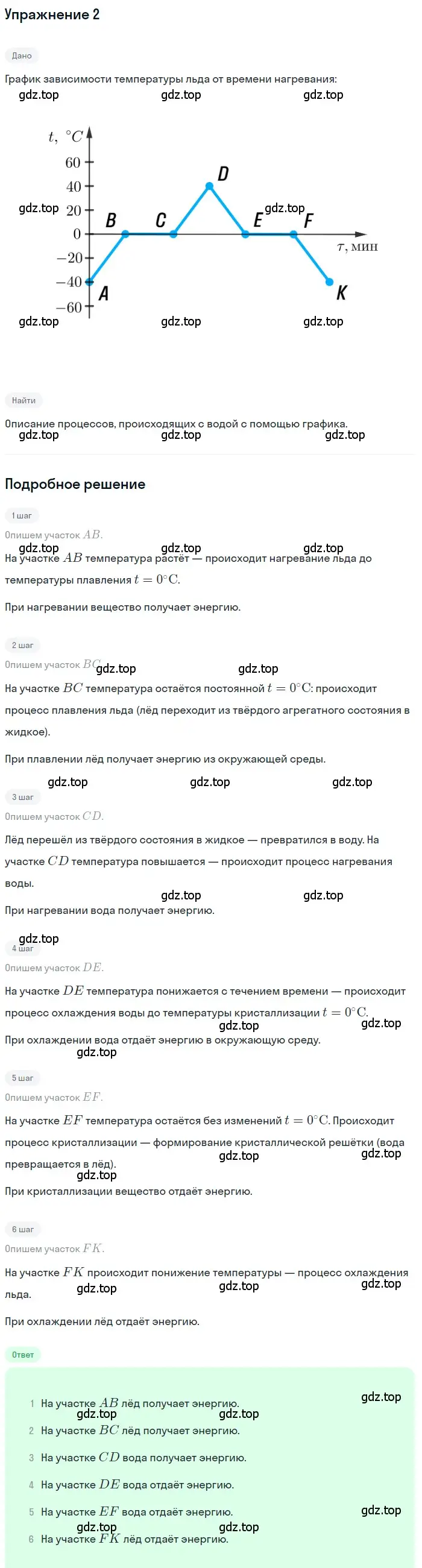 Решение 3. номер 2 (страница 59) гдз по физике 8 класс Перышкин, Иванов, учебник