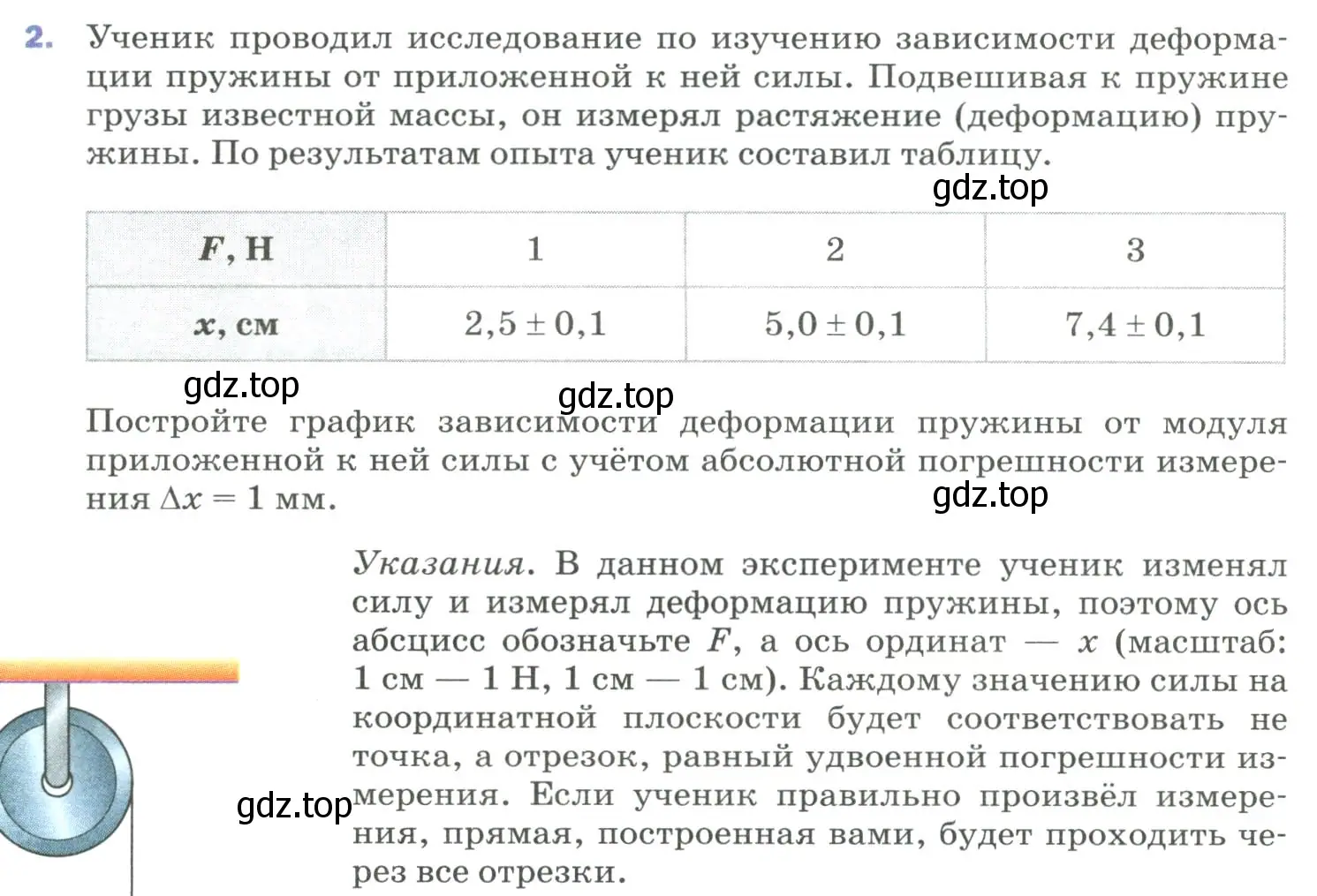 Условие номер 2 (страница 82) гдз по физике 9 класс Перышкин, Гутник, учебник