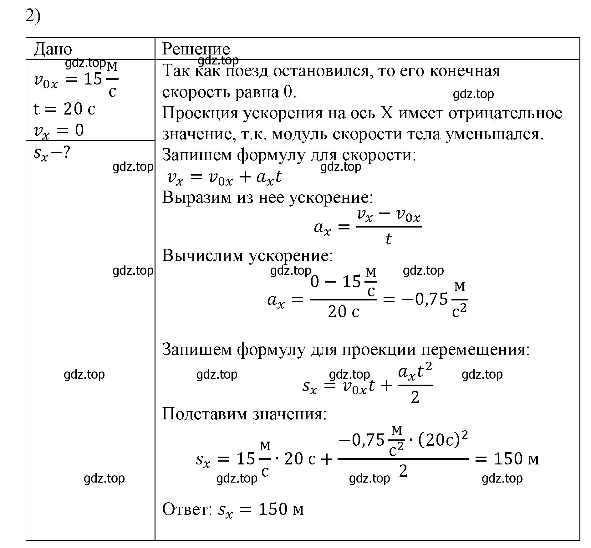 Решение номер 2 (страница 33) гдз по физике 9 класс Перышкин, Гутник, учебник