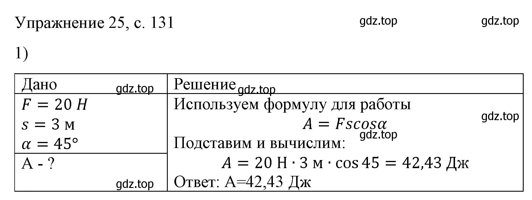 Решение номер 1 (страница 131) гдз по физике 9 класс Перышкин, Гутник, учебник