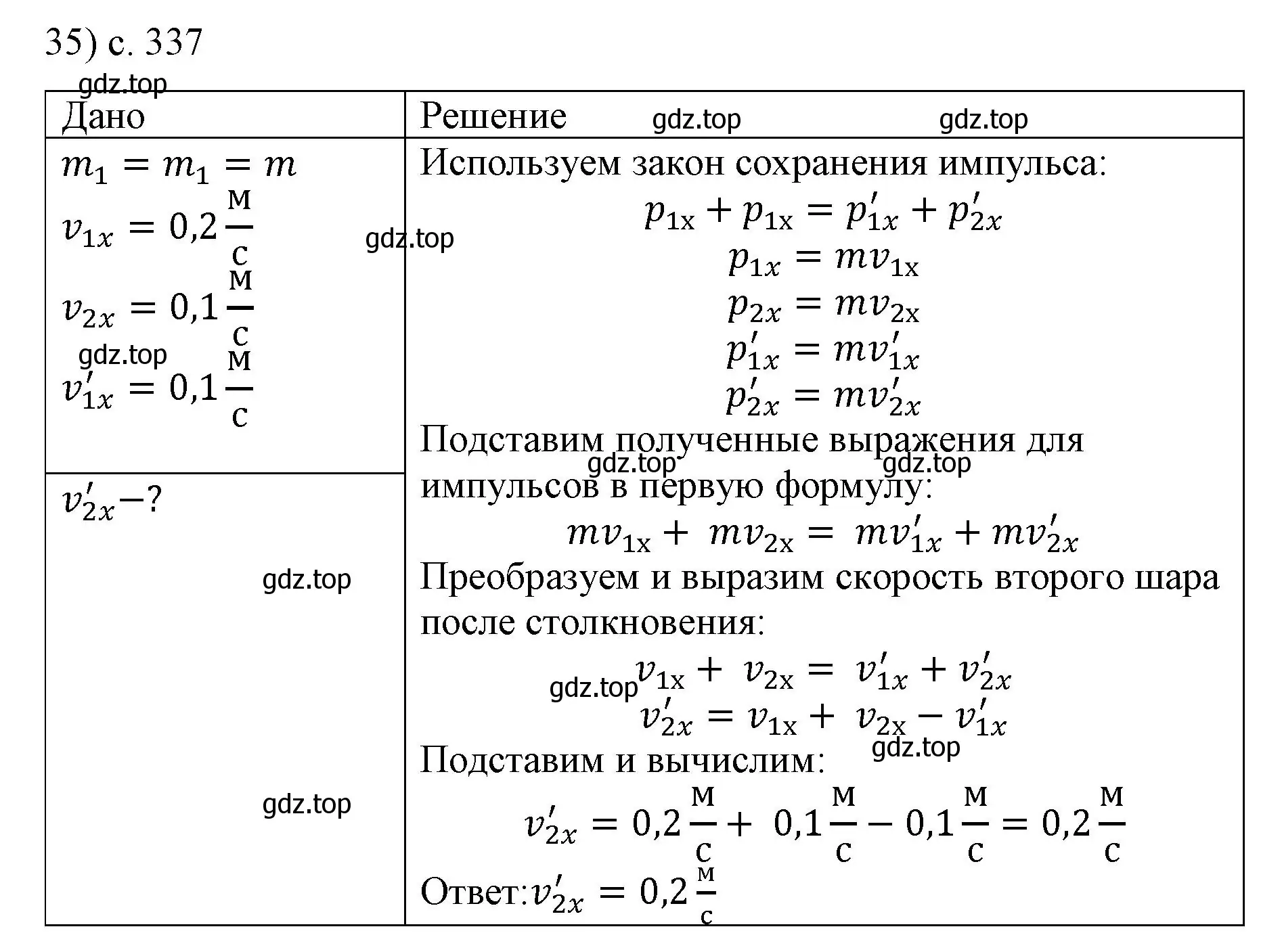 Решение номер 35 (страница 337) гдз по физике 9 класс Перышкин, Гутник, учебник