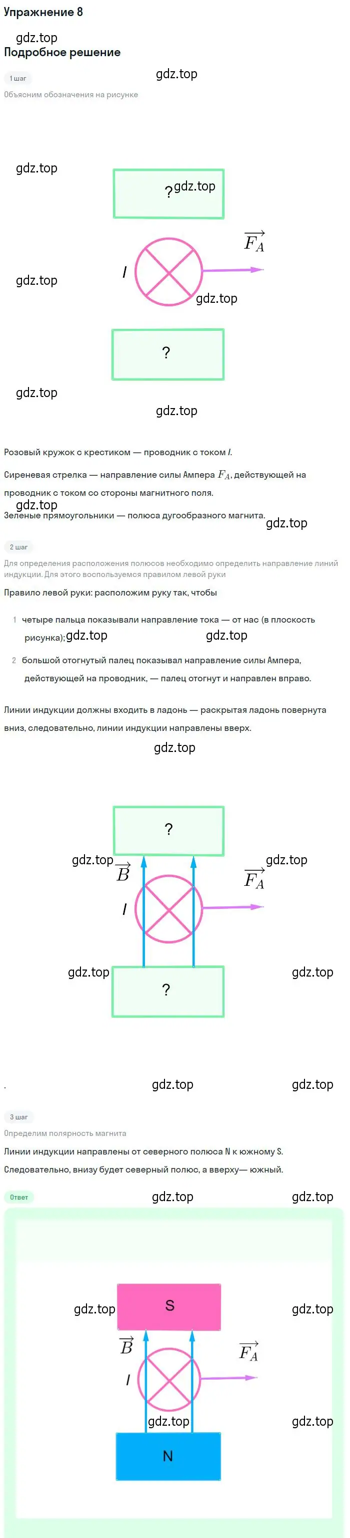 Решение номер 8 (страница 143) гдз по физике 10-11 класс Громцева, сборник задач