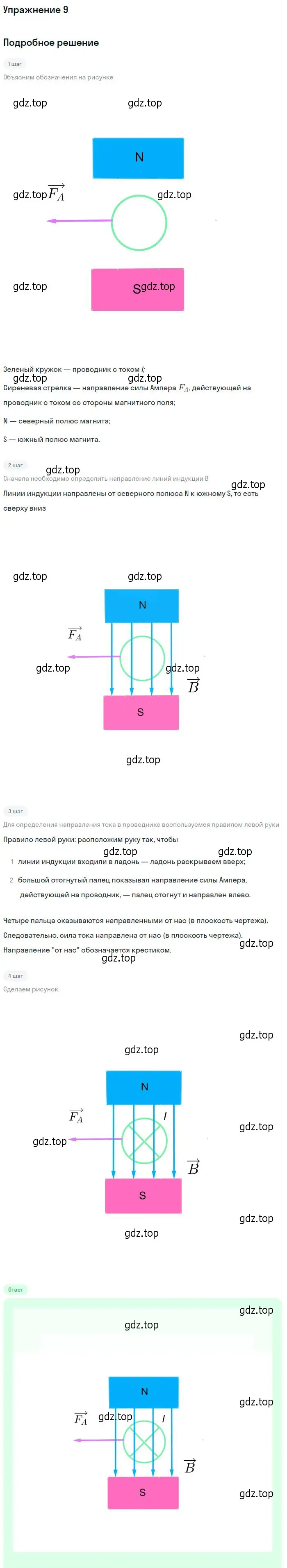 Решение номер 9 (страница 143) гдз по физике 10-11 класс Громцева, сборник задач