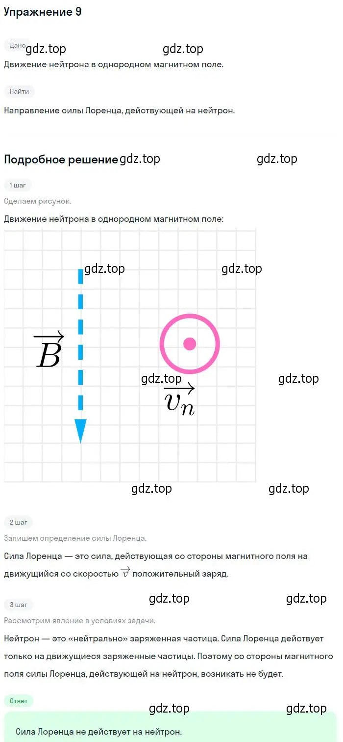 Решение номер 9 (страница 145) гдз по физике 10-11 класс Громцева, сборник задач