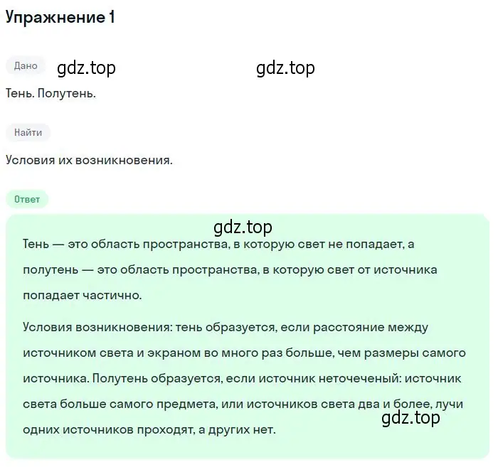 Решение номер 1 (страница 167) гдз по физике 10-11 класс Громцева, сборник задач