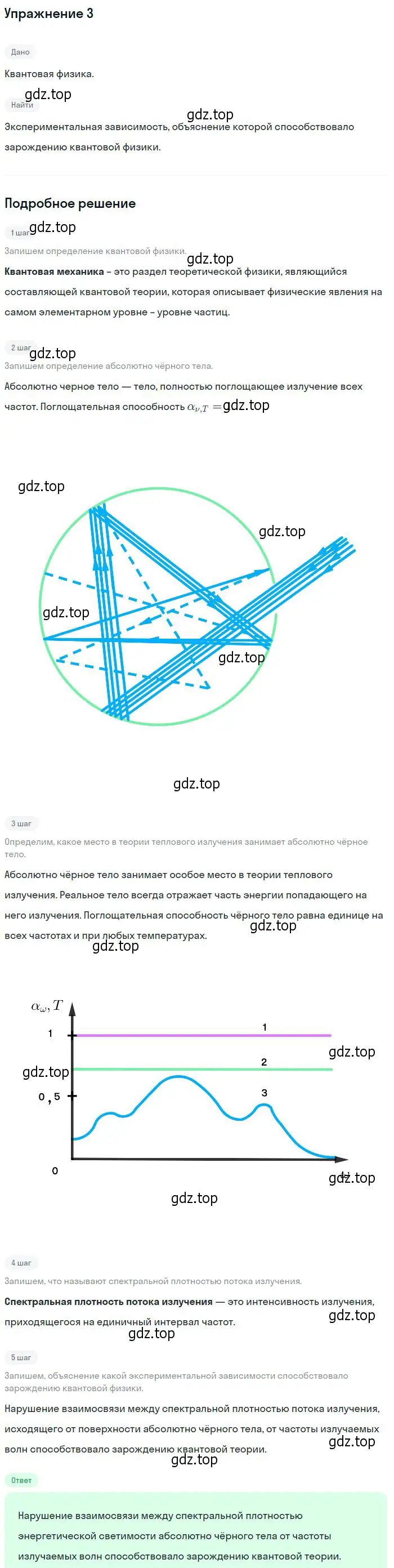 Решение номер 3 (страница 182) гдз по физике 10-11 класс Громцева, сборник задач