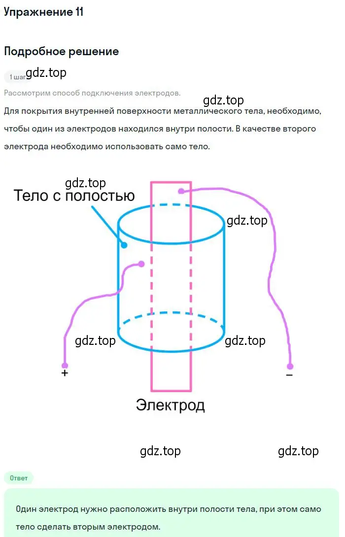 Решение номер 11 (страница 408) гдз по физике 10 класс Мякишев, Буховцев, учебник