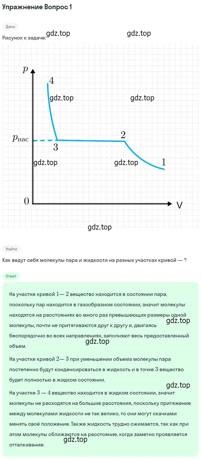 Решение номер 1 (страница 241) гдз по физике 10 класс Мякишев, Буховцев, учебник