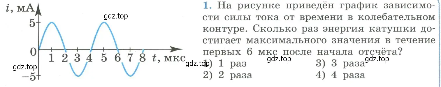 Условие номер 1 (страница 76) гдз по физике 11 класс Мякишев, Буховцев, учебник