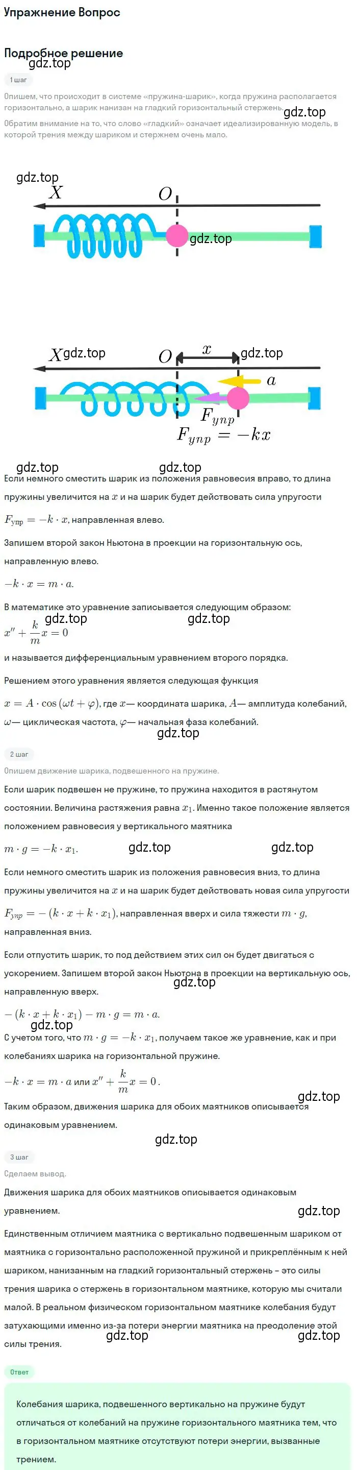 Решение номер 3 (страница 55) гдз по физике 11 класс Мякишев, Буховцев, учебник