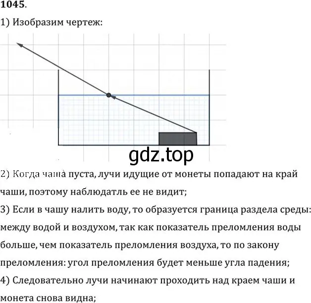 Решение номер 1045 (страница 138) гдз по физике 10-11 класс Рымкевич, задачник