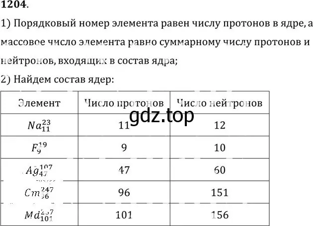 Решение номер 1204 (страница 158) гдз по физике 10-11 класс Рымкевич, задачник