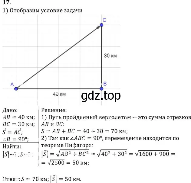 Решение номер 17 (страница 8) гдз по физике 10-11 класс Рымкевич, задачник