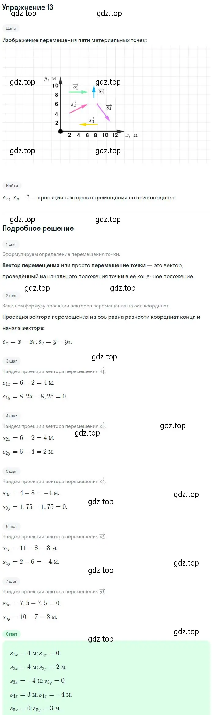 Решение 2. номер 13 (страница 7) гдз по физике 10-11 класс Рымкевич, задачник