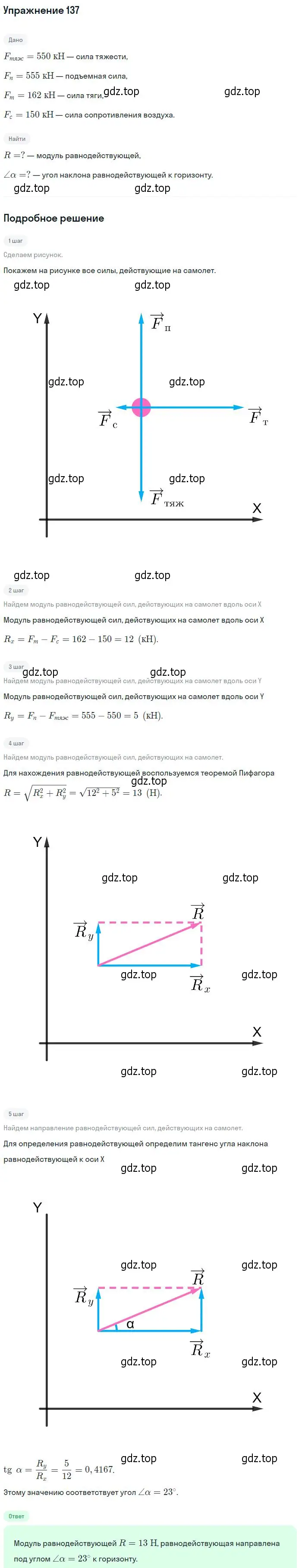 Решение 2. номер 137 (страница 25) гдз по физике 10-11 класс Рымкевич, задачник