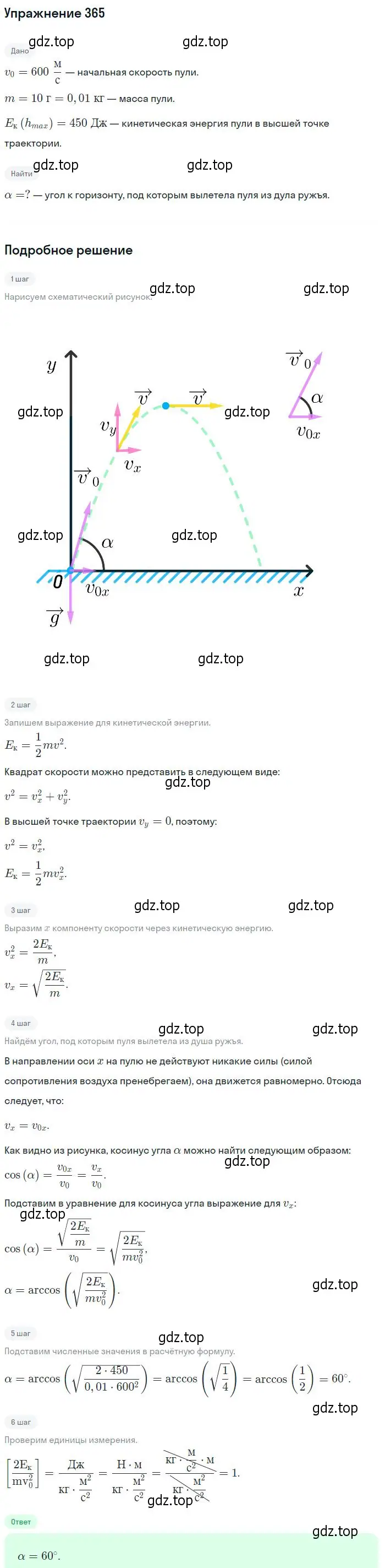 Решение 2. номер 365 (страница 52) гдз по физике 10-11 класс Рымкевич, задачник