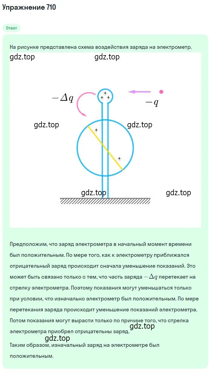 Решение 2. номер 710 (страница 92) гдз по физике 10-11 класс Рымкевич, задачник