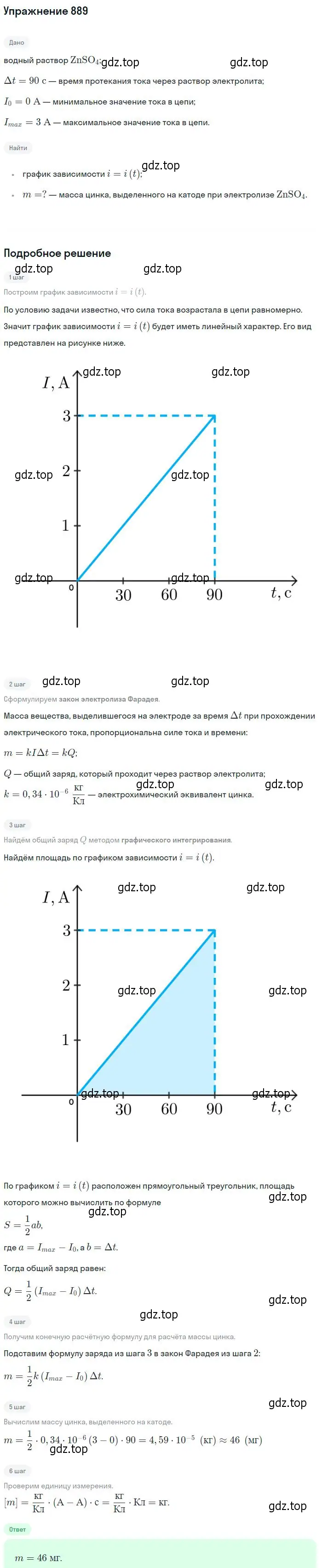 Решение 2. номер 889 (страница 117) гдз по физике 10-11 класс Рымкевич, задачник