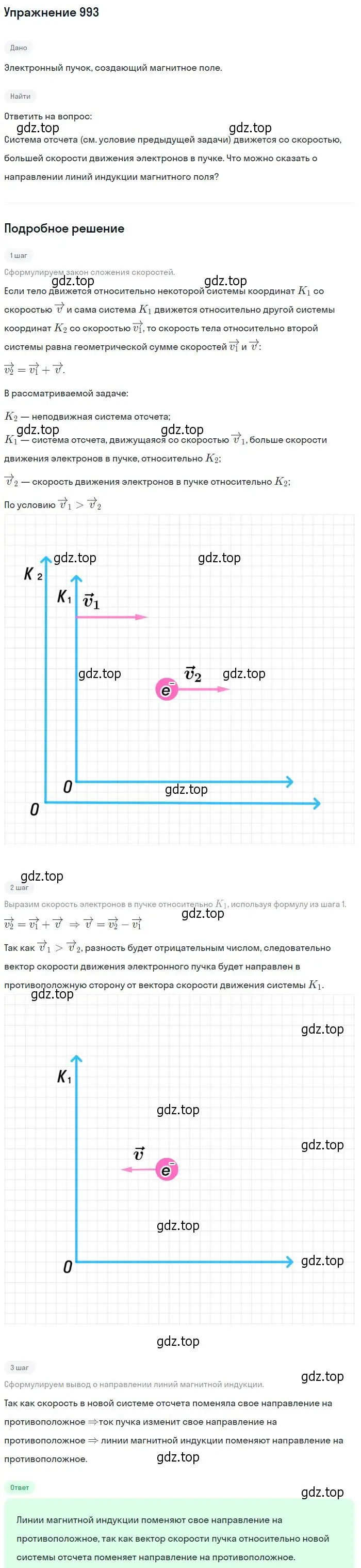 Решение 2. номер 993 (страница 133) гдз по физике 10-11 класс Рымкевич, задачник