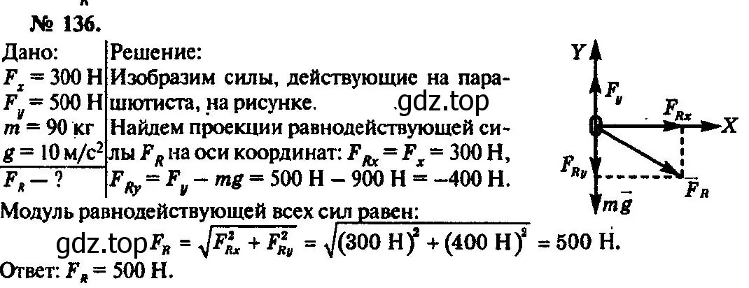 Решение 3. номер 136 (страница 24) гдз по физике 10-11 класс Рымкевич, задачник