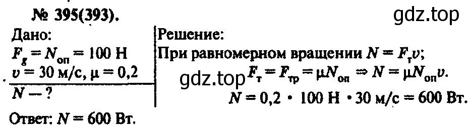 Решение 3. номер 395 (страница 57) гдз по физике 10-11 класс Рымкевич, задачник