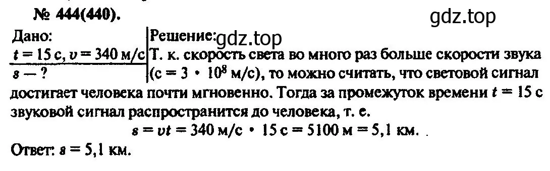 Решение 3. номер 444 (страница 62) гдз по физике 10-11 класс Рымкевич, задачник