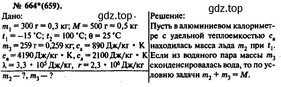 Решение 3. номер 664 (страница 85) гдз по физике 10-11 класс Рымкевич, задачник