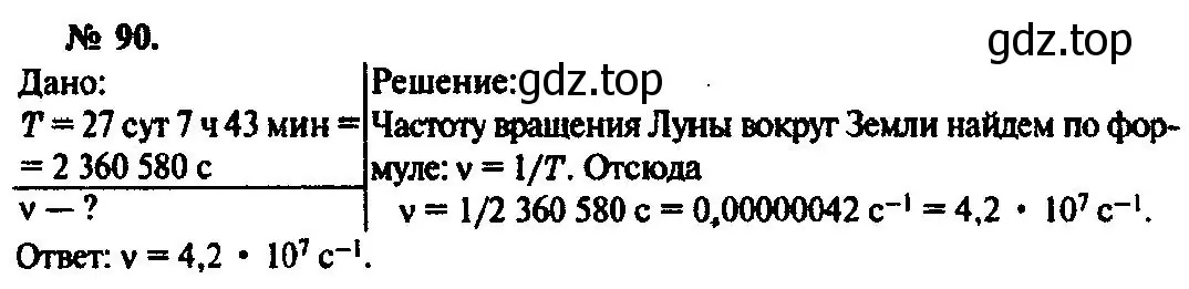 Решение 3. номер 90 (страница 19) гдз по физике 10-11 класс Рымкевич, задачник