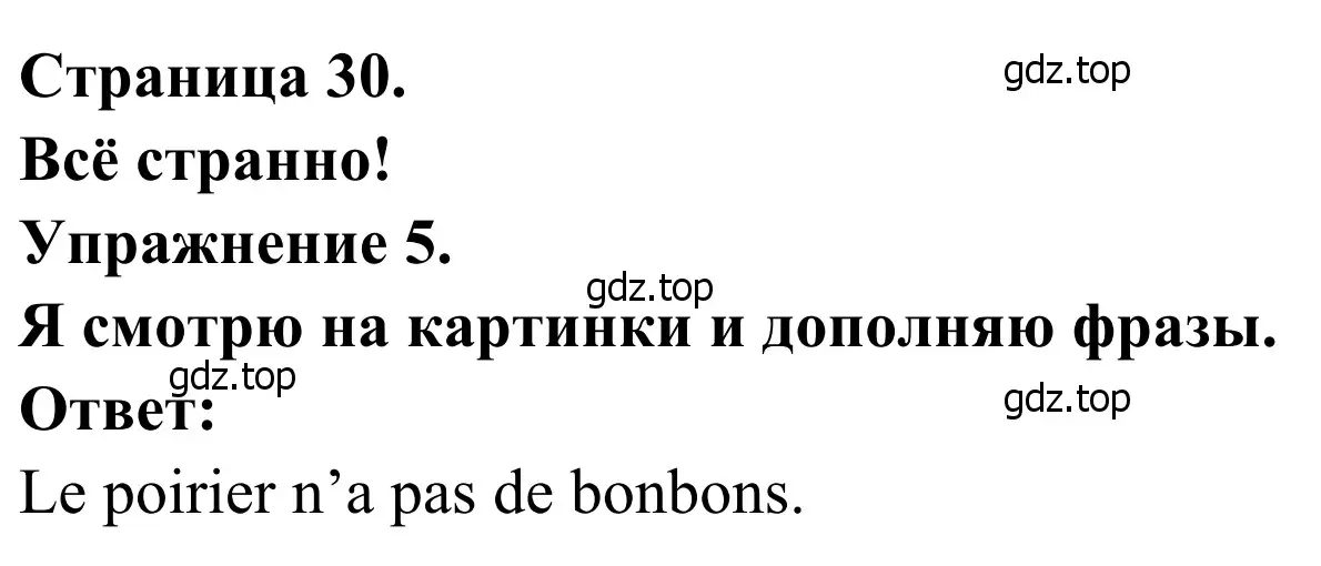 Решение номер 5 (страница 30) гдз по французскому языку 2 класс Кулигина, Корчагина, рабочая тетрадь