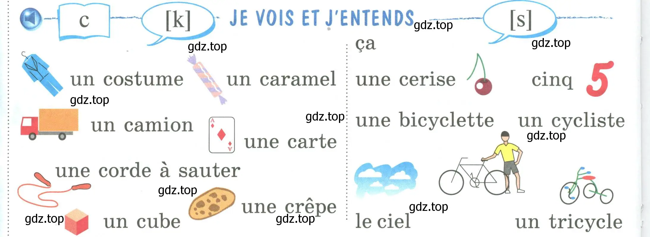 Условие номер JE VOIS ET J'ENTENDS (страница 20) гдз по французскому языку 2 класс Кулигина, Кирьянова, учебник