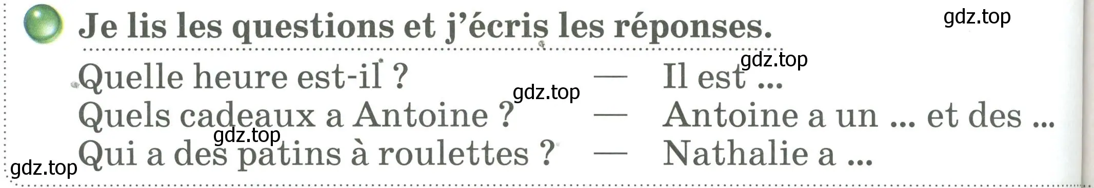 Условие номер Je lis les questions et j'ecris les reponses (страница 66) гдз по французскому языку 2 класс Кулигина, Кирьянова, учебник