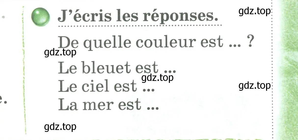 Условие номер J'ecris les reponses. (страница 77) гдз по французскому языку 2 класс Кулигина, Кирьянова, учебник