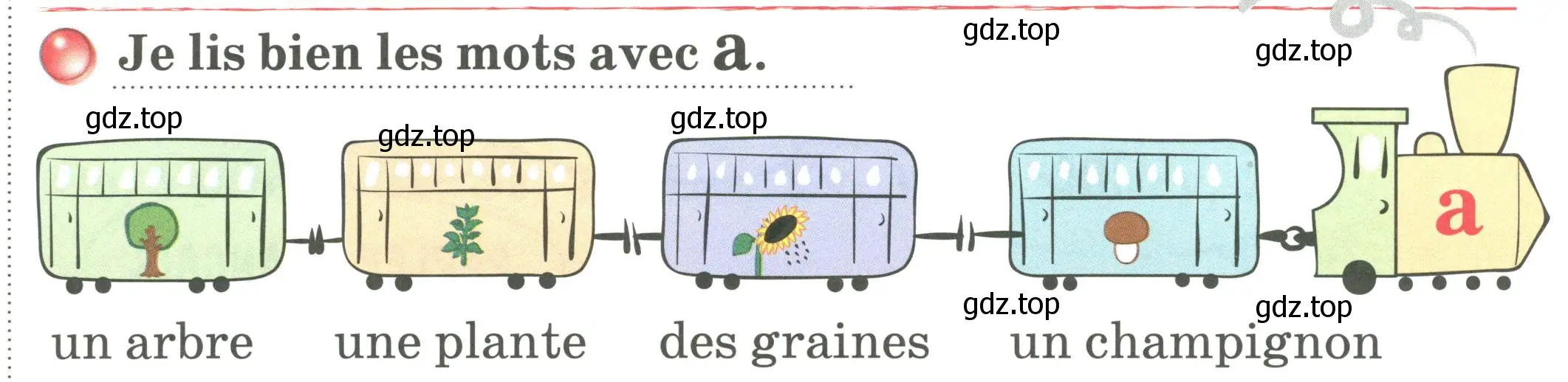 Условие номер Je lis bien les mots avec A (страница 98) гдз по французскому языку 2 класс Кулигина, Кирьянова, учебник