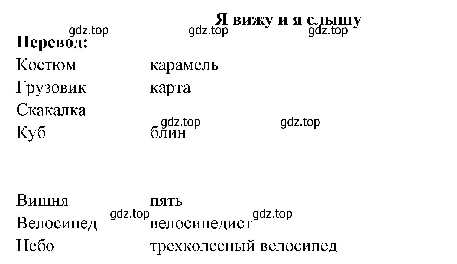 Решение номер JE VOIS ET J'ENTENDS (страница 20) гдз по французскому языку 2 класс Кулигина, Кирьянова, учебник