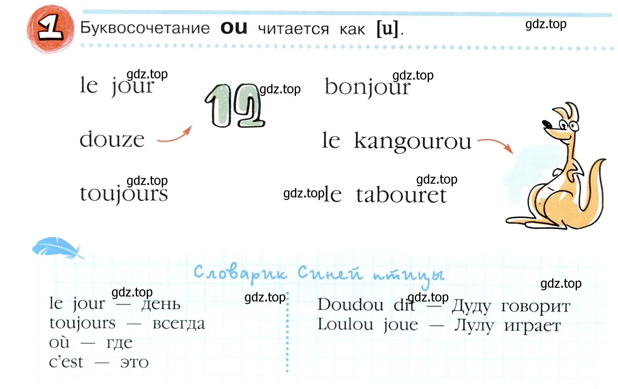 Условие номер 1 (страница 8) гдз по французскому языку 5 класс Береговская, Белосельская, учебник 1 часть