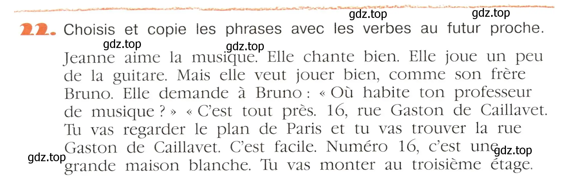Условие номер 22 (страница 78) гдз по французскому языку 5 класс Береговская, Белосельская, учебник 2 часть