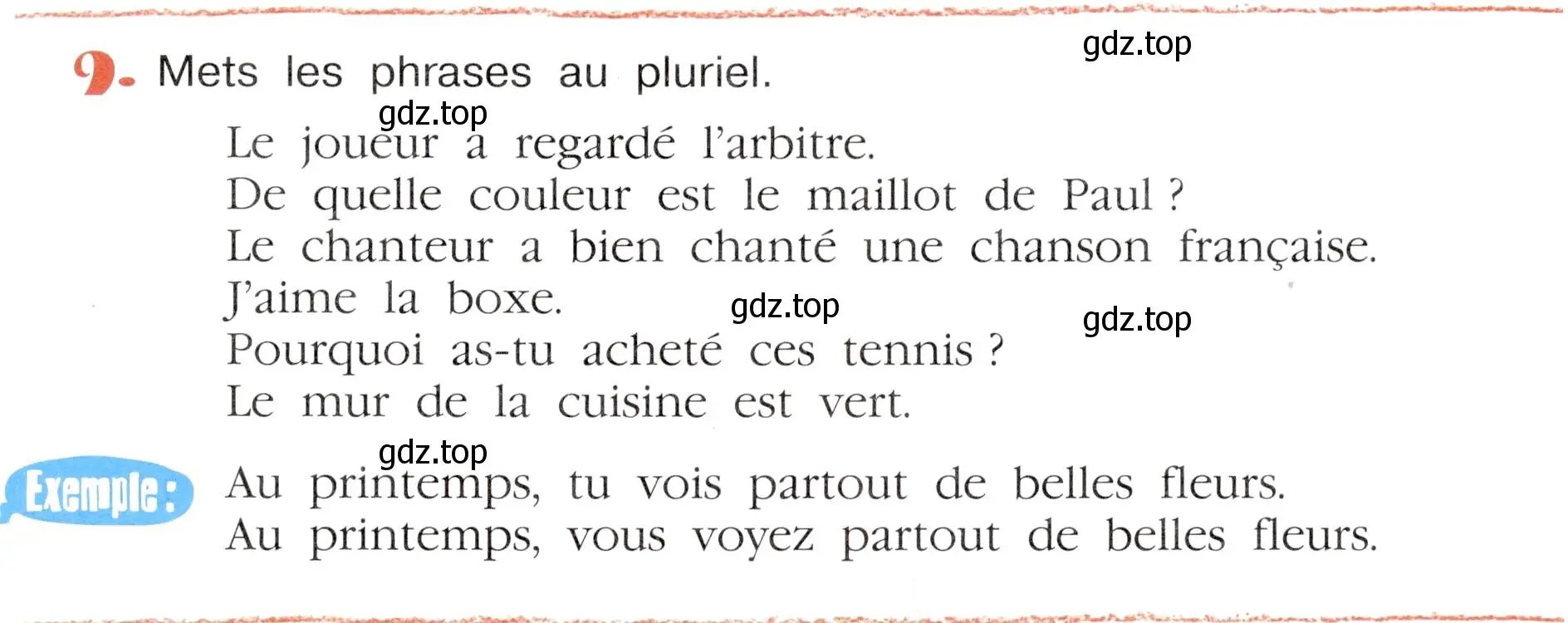 Условие номер 9 (страница 73) гдз по французскому языку 5 класс Береговская, Белосельская, учебник 2 часть